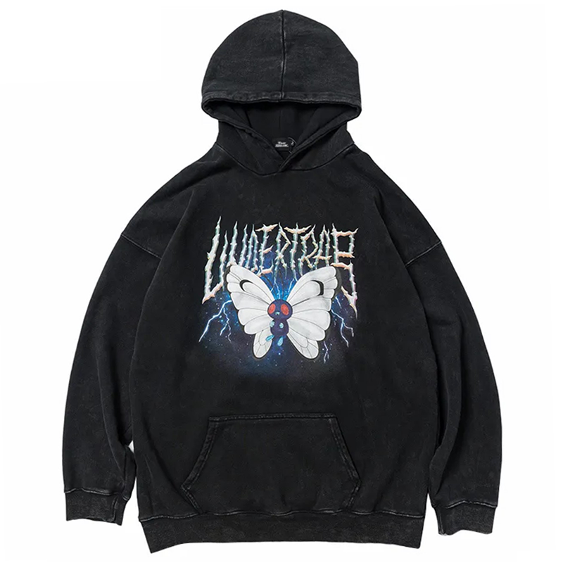 Hoodie with 2025 butterfly logo