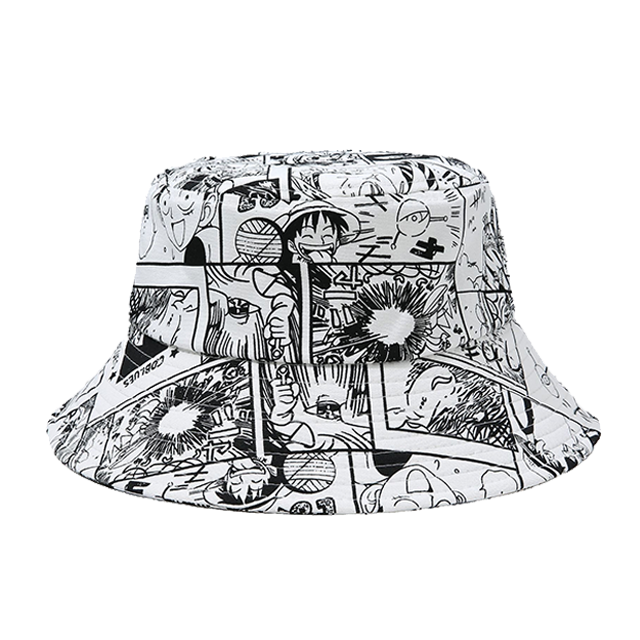 Fishing Hat - One Piece Black & White – Kanai